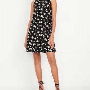 Old Navy Floral Mini Swing Dress